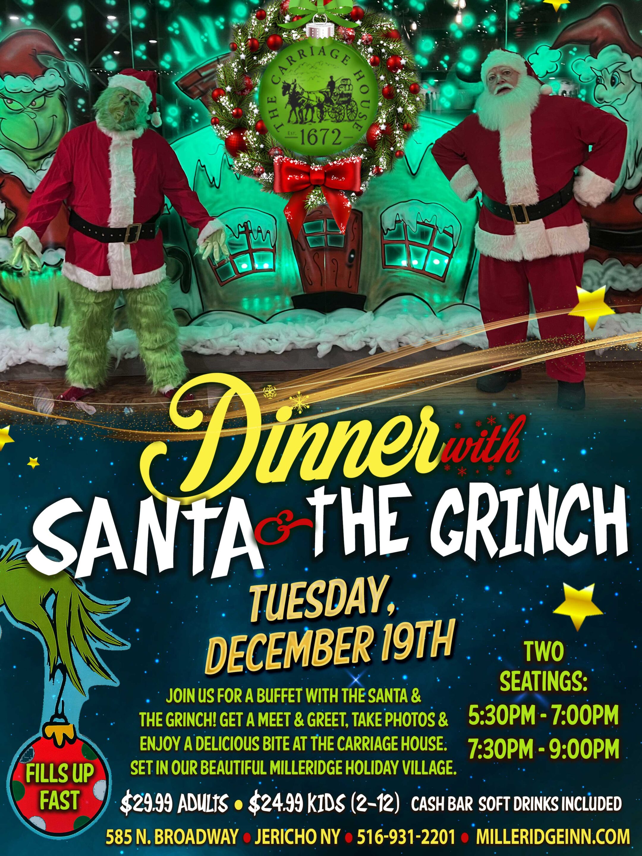 Dinner with the Grinch and Santa