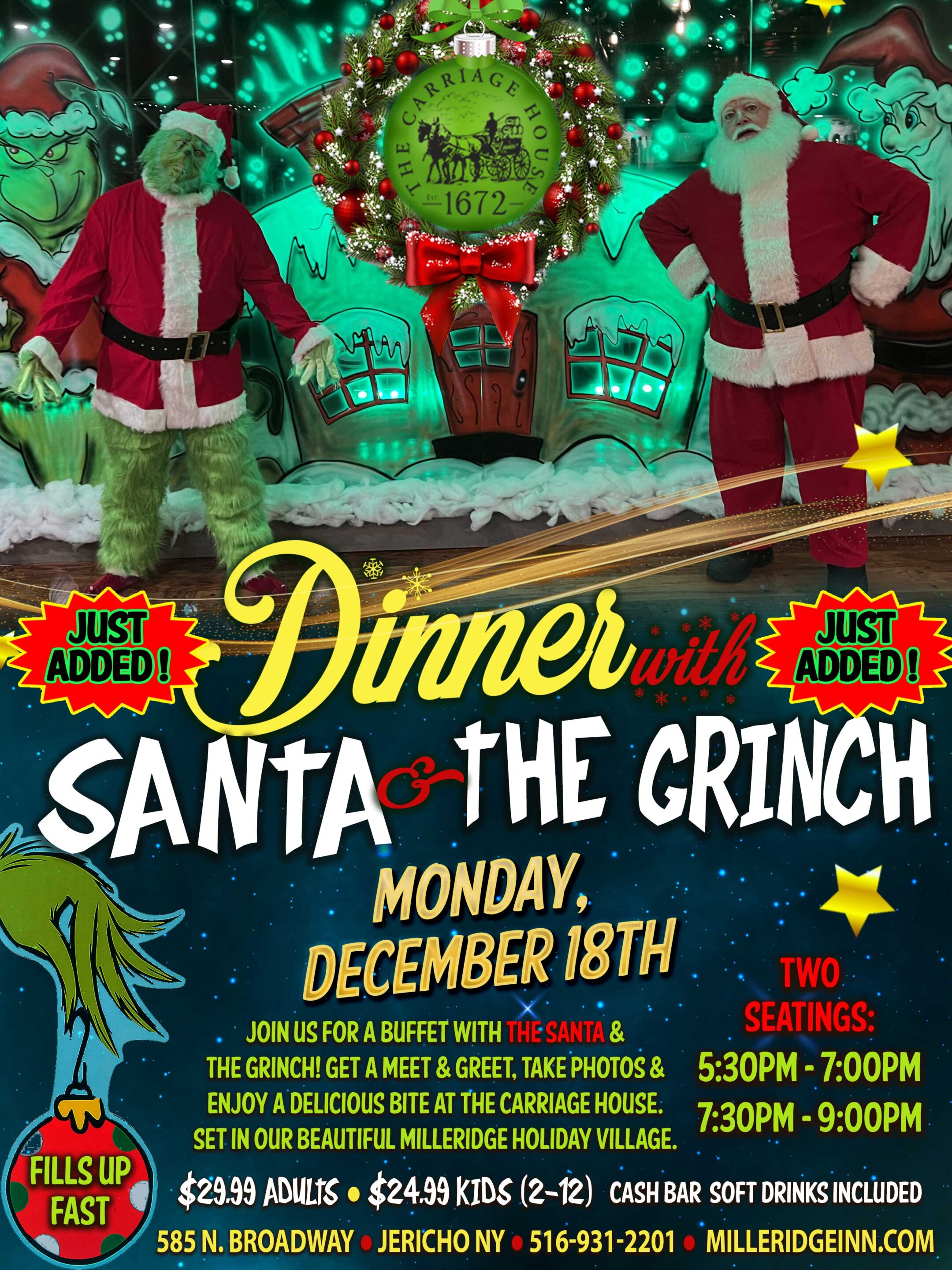 Dinner with the Grinch and Santa