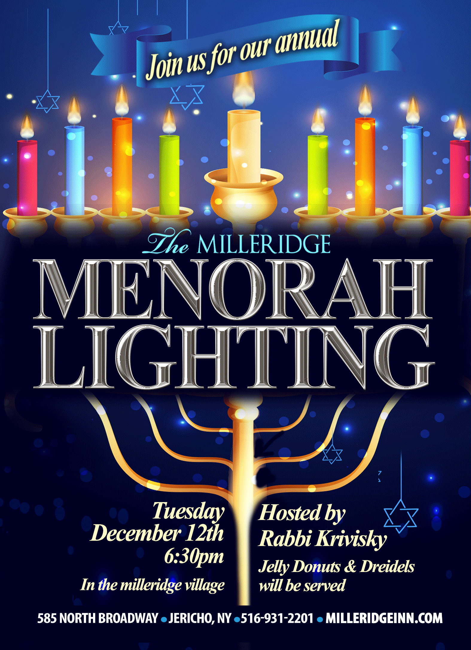 Menorah Lighting at the Milleridge