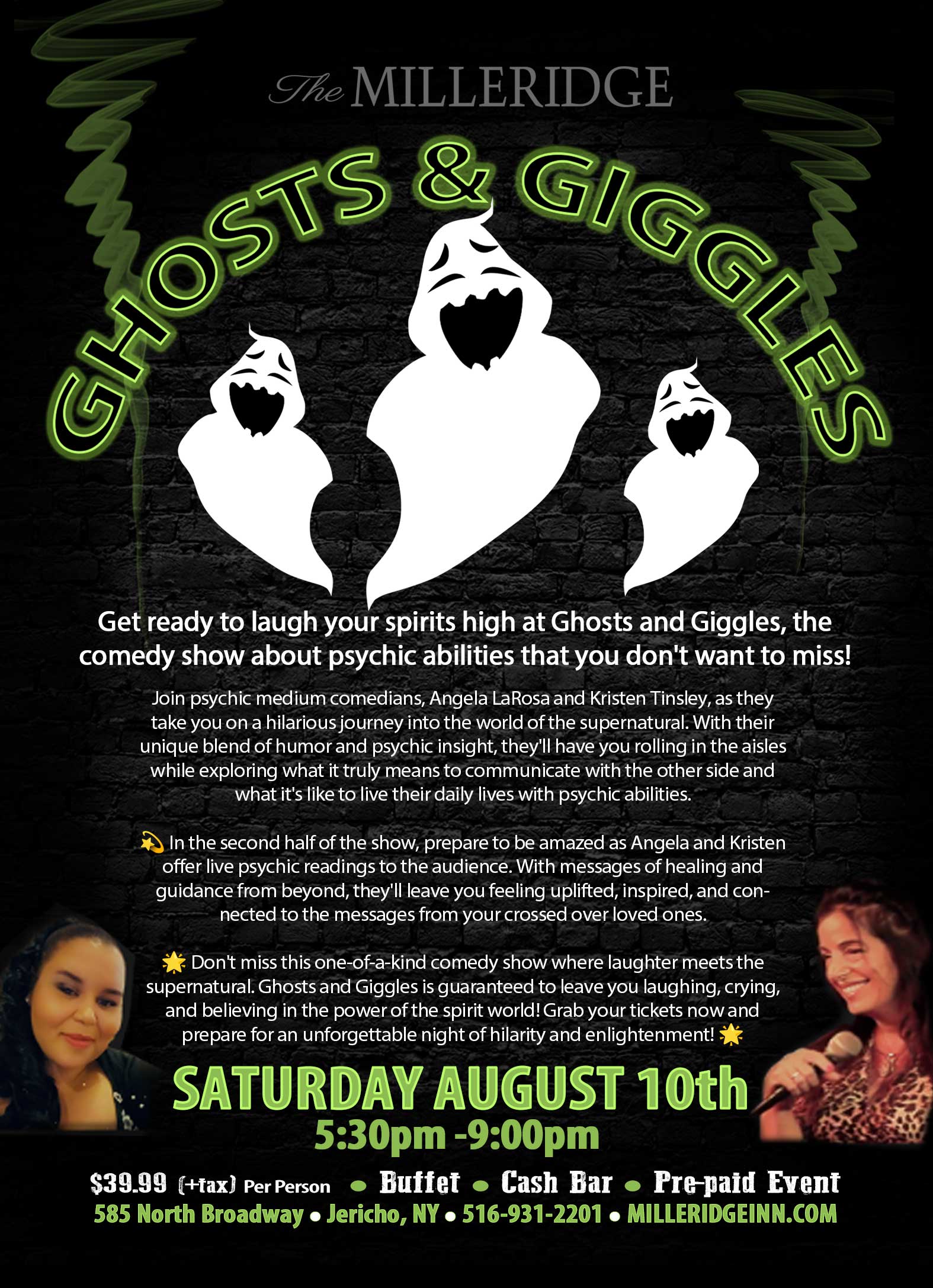 Ghosts and Giggles at the Milleridge